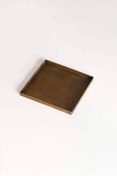 Edizioni Molto Trays in burnished brass Molto Editions