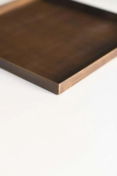 Edizioni Molto Trays in burnished brass Molto Editions