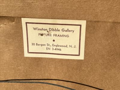 Edmond Casarella MODERNIST NUMBERED ROCK CROSS LITHOGRAPH BY EDMOND CASARELLA