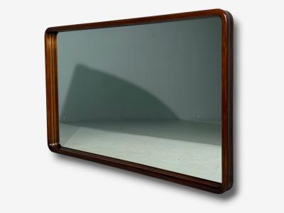 Edmond J Spence Large Wall Mirror Walnut Sweden 1950s