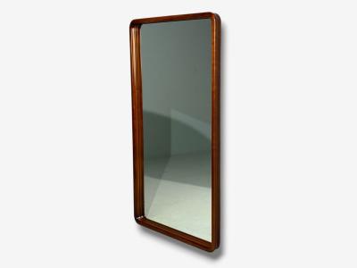 Edmond J Spence Large Wall Mirror Walnut Sweden 1950s