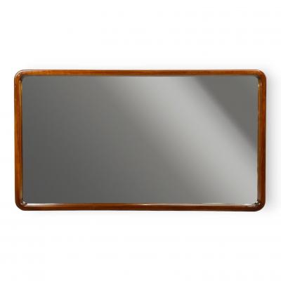 Edmond J Spence Large Wall Mirror Walnut Sweden 1950s
