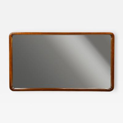 Edmond J Spence Large Wall Mirror Walnut Sweden 1950s