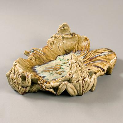 Edmond Lachenal French Art Nouveau Ceramic Tray