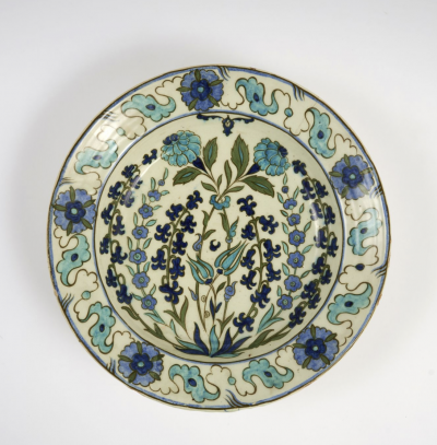 Edmond Lachenal Lachenal Iznik Earthenware Dish France signed