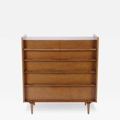 Edmond Spence A mid century modern Edmund J Spence tall birch Coronation dresser chest c 1970