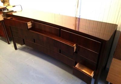Edmond Spence Architectural Walnut Dresser by Edmond Spence