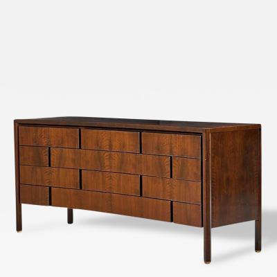 Edmond Spence Architectural Walnut Dresser by Edmond Spence