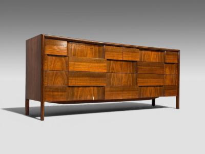 Edmond Spence Edmond J Spence Sculptural Dresser Walnut Sweden 1950s