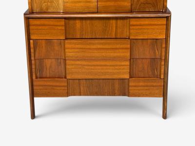 Edmond Spence Edmond J Spence Sculptural Highboy Walnut Sweden 1950s