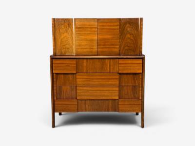 Edmond Spence Edmond J Spence Sculptural Highboy Walnut Sweden 1950s