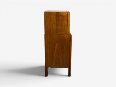 Edmond Spence Edmond J Spence Sculptural Highboy Walnut Sweden 1950s