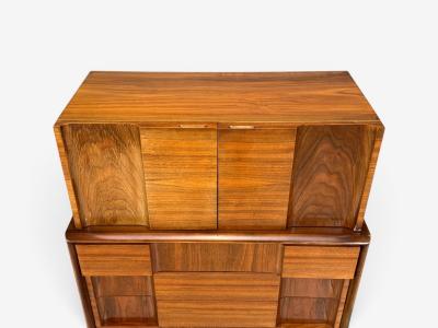 Edmond Spence Edmond J Spence Sculptural Highboy Walnut Sweden 1950s