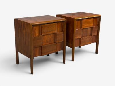 Edmond Spence Edmond J Spence Sculptural Nightstands Walnut Sweden 1950s