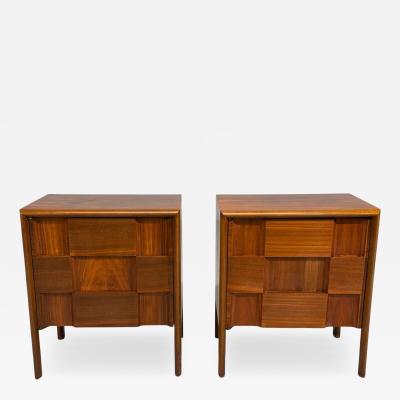 Edmond Spence Edmond J Spence Sculptural Nightstands Walnut Sweden 1950s