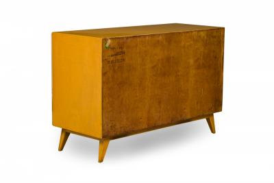 Edmond Spence Edmond J Spence Swedish Mid Century Burled Birch 4 Drawer Wavefront Chest