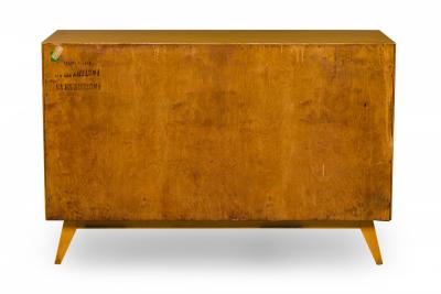 Edmond Spence Edmond J Spence Swedish Mid Century Burled Birch 4 Drawer Wavefront Chest