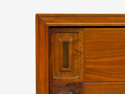 Edmond Spence Edmond Spence Concave Dresser Stained Wood Brass Sweden 1950s