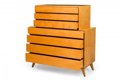 Edmond Spence Edmond Spence Mid Century American 2 Cabinet High Wooden Drawer Chest