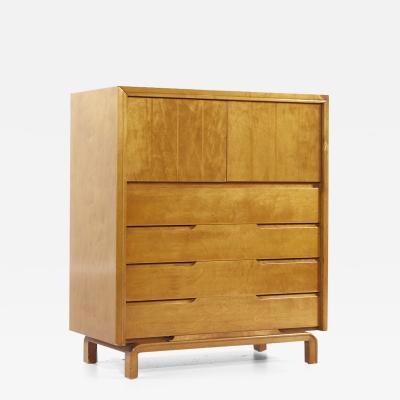 Edmond Spence Edmond Spence Mid Century Swedish Birch Highboy Dresser