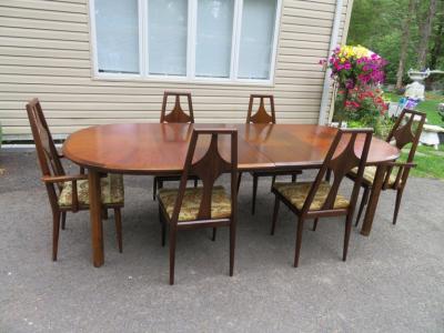 Edmond Spence Wonderful Edmond J Spence Walnut Oval Dining Table Mid Century Modern
