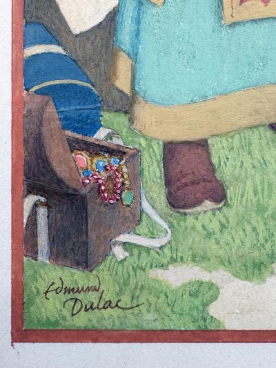 Edmund Dulac Wisdom is Better than Rubies The Book of Proverbs Original art for sale