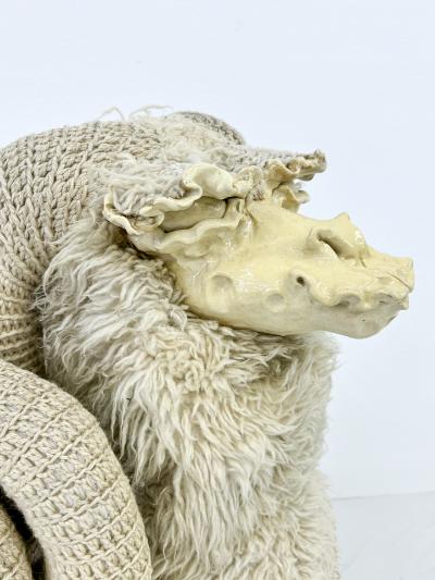 Edna Cataldo Bighorn Sheep Sculpture Bench by Edna Cataldo Manner of Fran ois Xavier Lalanne