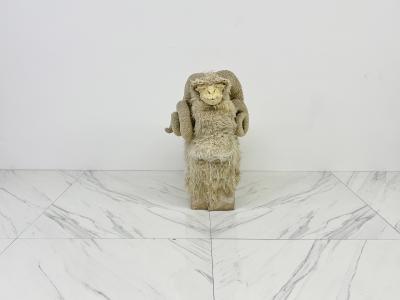 Edna Cataldo Bighorn Sheep Sculpture Bench by Edna Cataldo Manner of Fran ois Xavier Lalanne