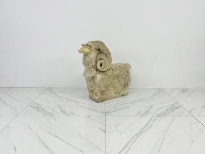 Edna Cataldo Bighorn Sheep Sculpture Bench by Edna Cataldo Manner of Fran ois Xavier Lalanne