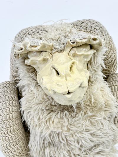 Edna Cataldo Bighorn Sheep Sculpture Bench by Edna Cataldo Manner of Fran ois Xavier Lalanne