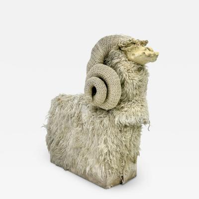Edna Cataldo Bighorn Sheep Sculpture Bench by Edna Cataldo Manner of Fran ois Xavier Lalanne