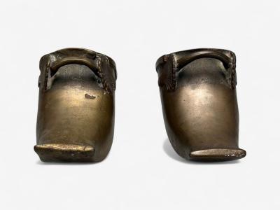 Edo Period Bronze Japanese Samurai Stirrups Japan 18th c 