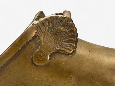 Edo Period Bronze Japanese Samurai Stirrups Japan 18th c 