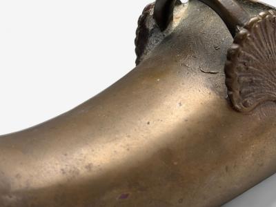 Edo Period Bronze Japanese Samurai Stirrups Japan 18th c 