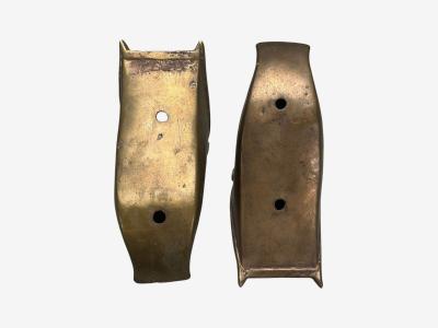 Edo Period Bronze Japanese Samurai Stirrups Japan 18th c 