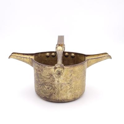 Edo Period Gilt Copper Tea Ceremony Water Pourer Japan circa 1800