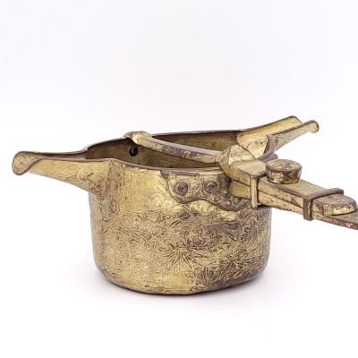 Edo Period Gilt Copper Tea Ceremony Water Pourer Japan circa 1800