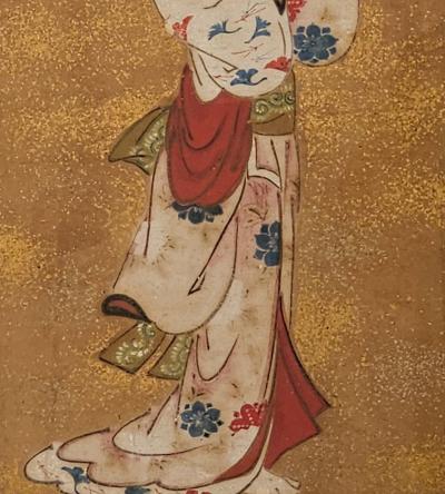 Edo Period Painting of a Beauty Japan circa 1820