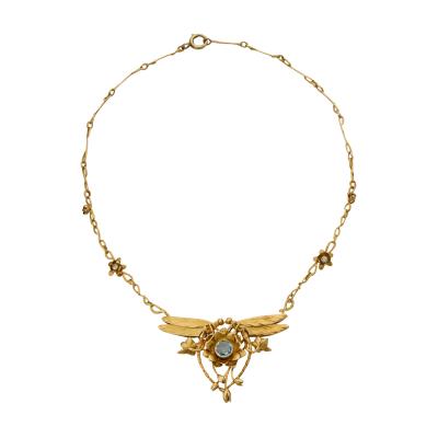 Edouard Aim Arnould douard Aim Arnould Art Nouveau Dragonfly Necklace