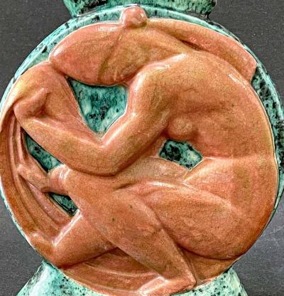 Edouard Cazaux Female Nude Vase by Edouard Cazaux French 1889 1974 