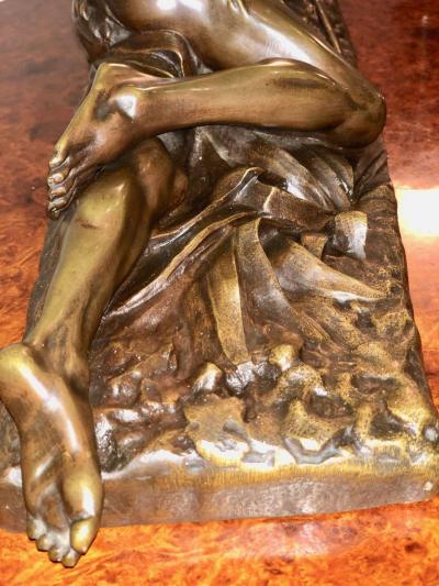 Edouard Drouot Edouard Drouot Original Bronze American Indian Hunting