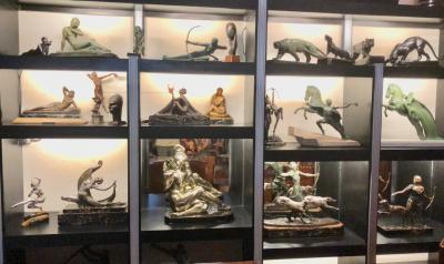 Edouard Drouot Edouard Drouot Original Bronze American Indian Hunting