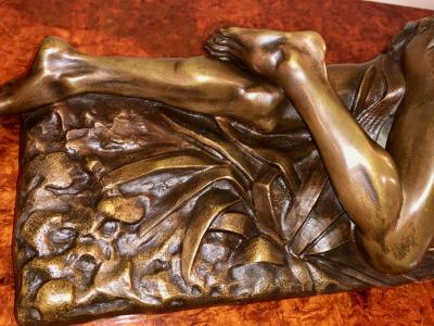 Edouard Drouot Edouard Drouot Original Bronze American Indian Hunting