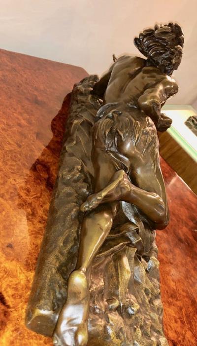Edouard Drouot Edouard Drouot Original Bronze American Indian Hunting