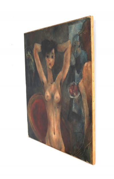 Edouard Goerg Le Grain de Beaute Oil on Canvas by Edouard Goerg