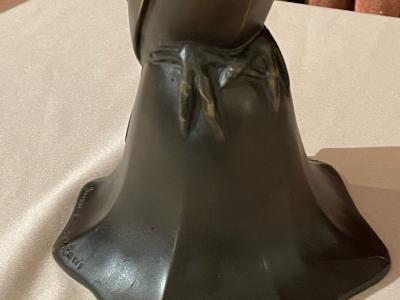 Edouard Marcel Sandoz Art Deco Bronze Blue Bird Bell Sculpture by Edouard Marcel Sandoz Cubist French