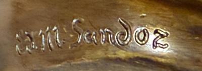 Edouard Marcel Sandoz Bronze Sculpture by douard Marcel Sandoz Seated Monkey French Art Deco