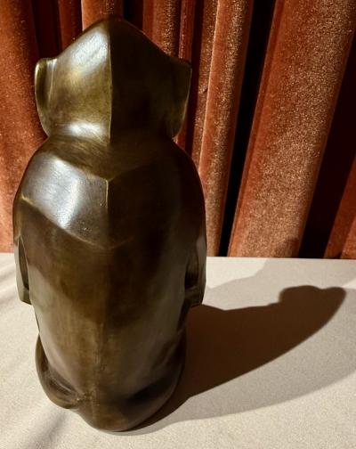Edouard Marcel Sandoz Bronze Sculpture by douard Marcel Sandoz Seated Monkey French Art Deco