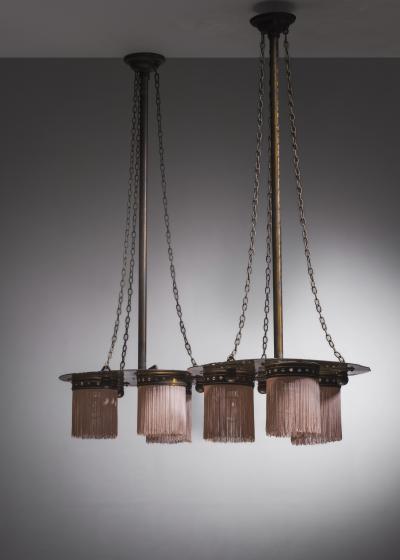 Eduard Cuypers Pair of Eduard Cuypers chandeliers