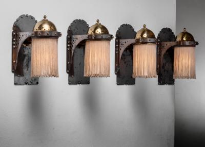 Eduard Cuypers Set of 4 Eduard Cuypers wall lamps